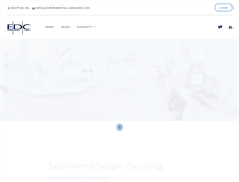 Tablet Screenshot of experimental-designs.com